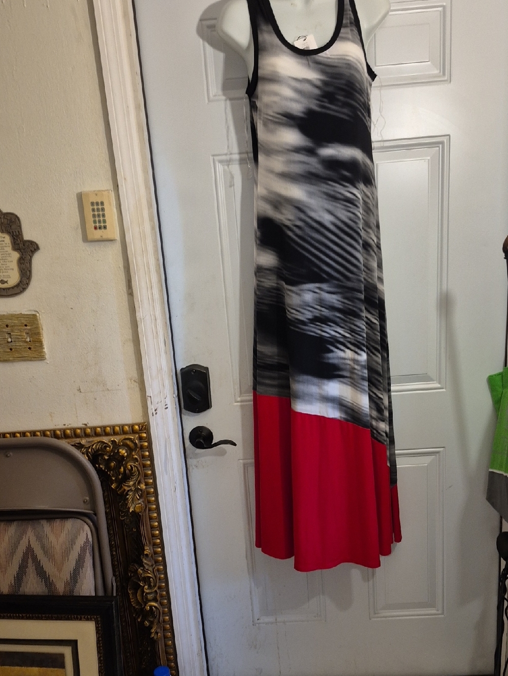 Calvin Klein Black & White Abstract Print Fabric